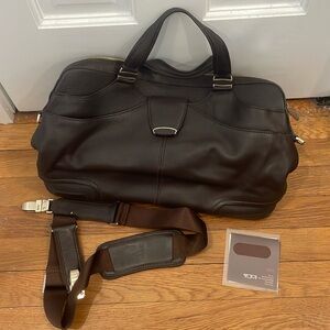 TUMI leather handbag